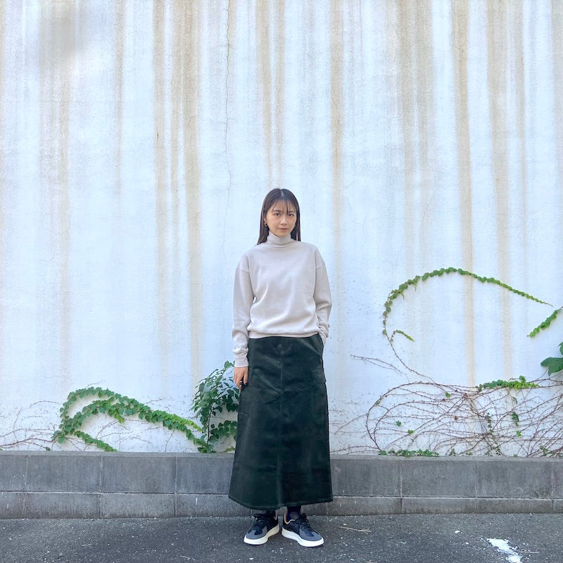 corduroy long skirt