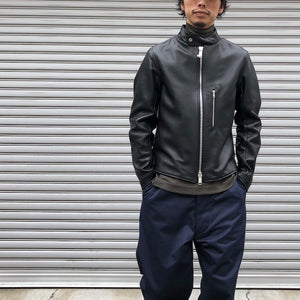 -〔MEN'S〕-　　JAMES GROSE ジェームス　グロース　　RACING JACKET SHEEP LEATHER