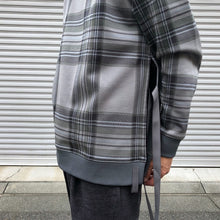 画像をギャラリービューアに読み込む, -〔UNISEX〕-   WHITE MOUNTAINEERING ホワイトマウンテニアリング   ORIGINAL JACQUARD CHECK SIDE SLIT SWEATSHIRT