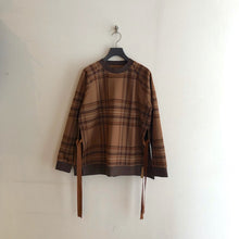 画像をギャラリービューアに読み込む, -〔UNISEX〕-   WHITE MOUNTAINEERING ホワイトマウンテニアリング   ORIGINAL JACQUARD CHECK SIDE SLIT SWEATSHIRT