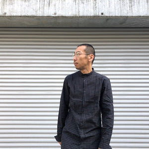 -〔MEN'S〕-　　hannes roether ハネスルーザー　　HR-SOL CHECK SHIRTS
