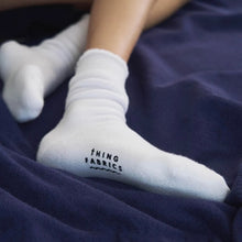 Load image into Gallery viewer, -〔DAILY NECESSARIES〕-　　THING FABRICS シングファブリックス　ORGANIC HEATHER PILE CREW  SOCKS