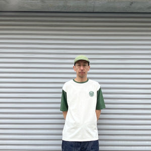 -〔MAN〕-　　Nigel Cabourn ナイジェルケーボン　　BASEBALL WAPPEN T-SHIRT