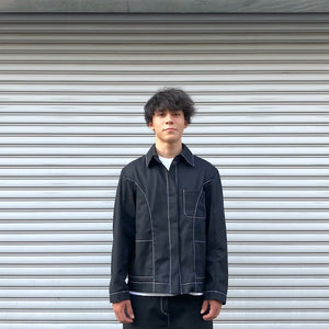 -〔UNISEX〕-　　JAN/F/CHODOROWICZ   ヤン エフ チョドロヴィッチ　　　WORKWEAR JACKET WITH TOP STITCH