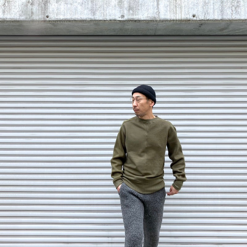 Nigel Cabourn ナイジェルケーボン ARMY CREW JERSEY MIX 通販 