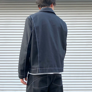 -〔UNISEX〕-　　JAN/F/CHODOROWICZ   ヤン エフ チョドロヴィッチ　　　WORKWEAR JACKET WITH TOP STITCH