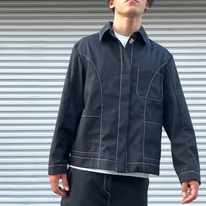 -〔UNISEX〕-　　JAN/F/CHODOROWICZ   ヤン エフ チョドロヴィッチ　　　WORKWEAR JACKET WITH TOP STITCH