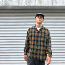 画像をギャラリービューアに読み込む, -〔MAN〕-　　WHITE MOUNTAINEERING ホワイトマウンテニアリング　　　OMBRE CHECK PATTERN PAJAMA SHIRT