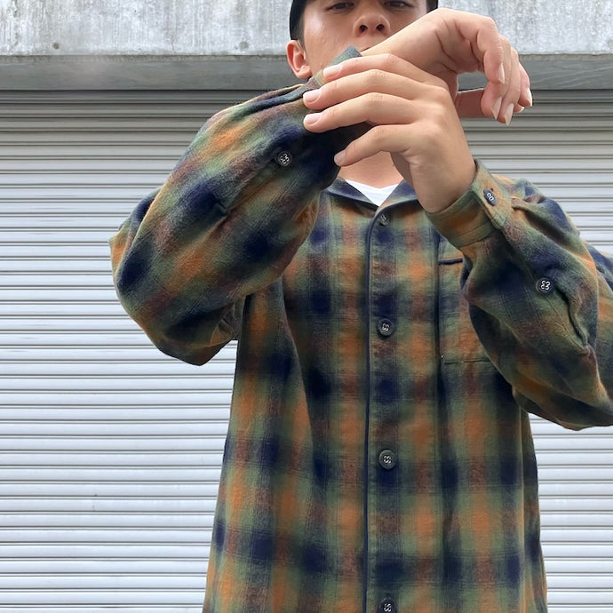 -〔MAN〕-　　WHITE MOUNTAINEERING ホワイトマウンテニアリング　　　OMBRE CHECK PATTERN PAJAMA SHIRT