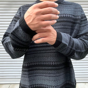 -〔MAN〕-　　WHITE MOUNTAINEERING ホワイトマウンテニアリング　　　STRIPE JACQUARD PULLOVER