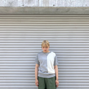 -〔WOMAN〕-　　Nigel Cabourn ナイジェルケーボン　　ARMY CREW JERSEY MIX  SHORT SLEEVE