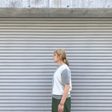 画像をギャラリービューアに読み込む, -〔WOMAN〕-　　Nigel Cabourn ナイジェルケーボン　　ARMY CREW JERSEY MIX  SHORT SLEEVE