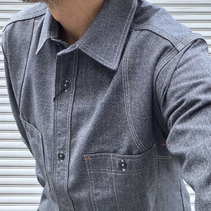 -〔MAN〕-　　Nigel Cabourn ナイジェルケーボン 　　NEW MEDICAL SHIRT SALT&PEPPER