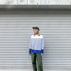 -〔WOMAN〕-　　Nigel Cabourn ナイジェルケーボン　　5.6oz LONG SLEEVE BORDER
