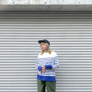 -〔WOMAN〕-　　Nigel Cabourn ナイジェルケーボン　　5.6oz LONG SLEEVE BORDER