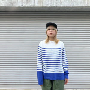 -〔WOMAN〕-　　Nigel Cabourn ナイジェルケーボン　　5.6oz LONG SLEEVE BORDER
