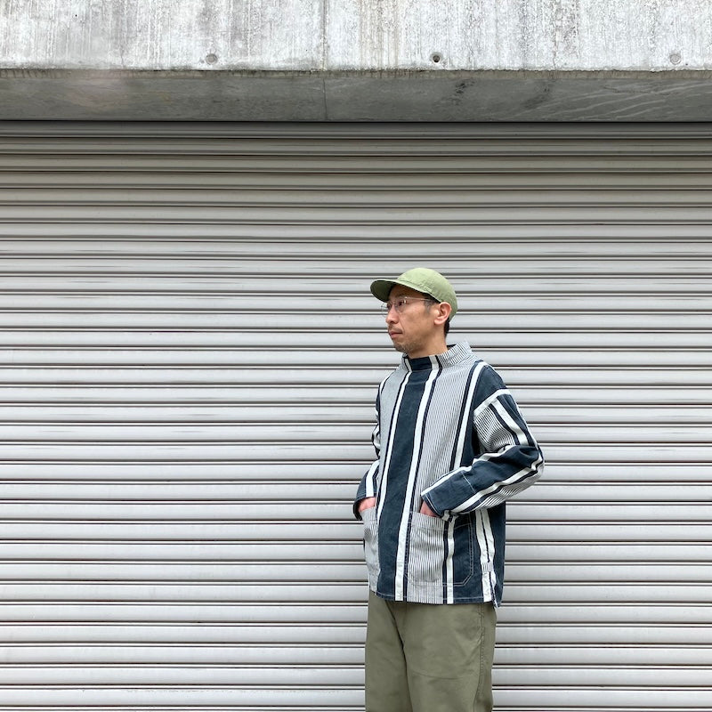 -〔UNISEX〕-　　Nigel Cabourn LYBRO ナイジェルケーボン ライブロ 　　WORKWEAR SMOCK STRIPE