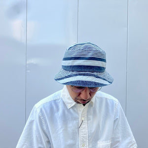 -〔UNISEX〕-　　Nigel Cabourn ナイジェルケーボン LYBRO　　BUCKET HAT  STRIPE