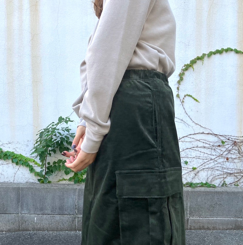 初売り】 スカート L SKIRT CORDUROY CAMO SOLID スカート - mattermind.ae