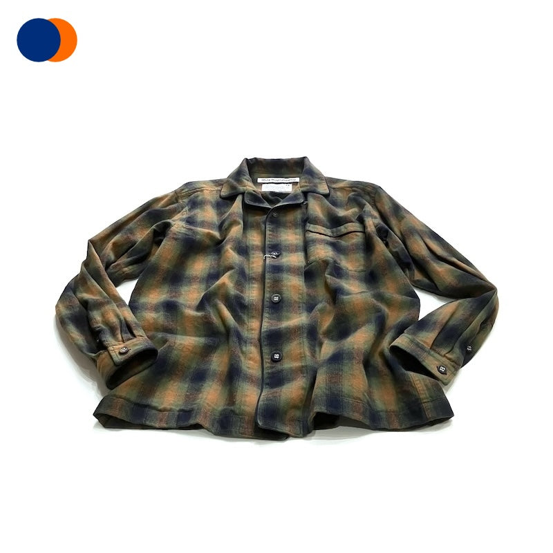 -〔MAN〕-　　WHITE MOUNTAINEERING ホワイトマウンテニアリング　　　OMBRE CHECK PATTERN PAJAMA SHIRT