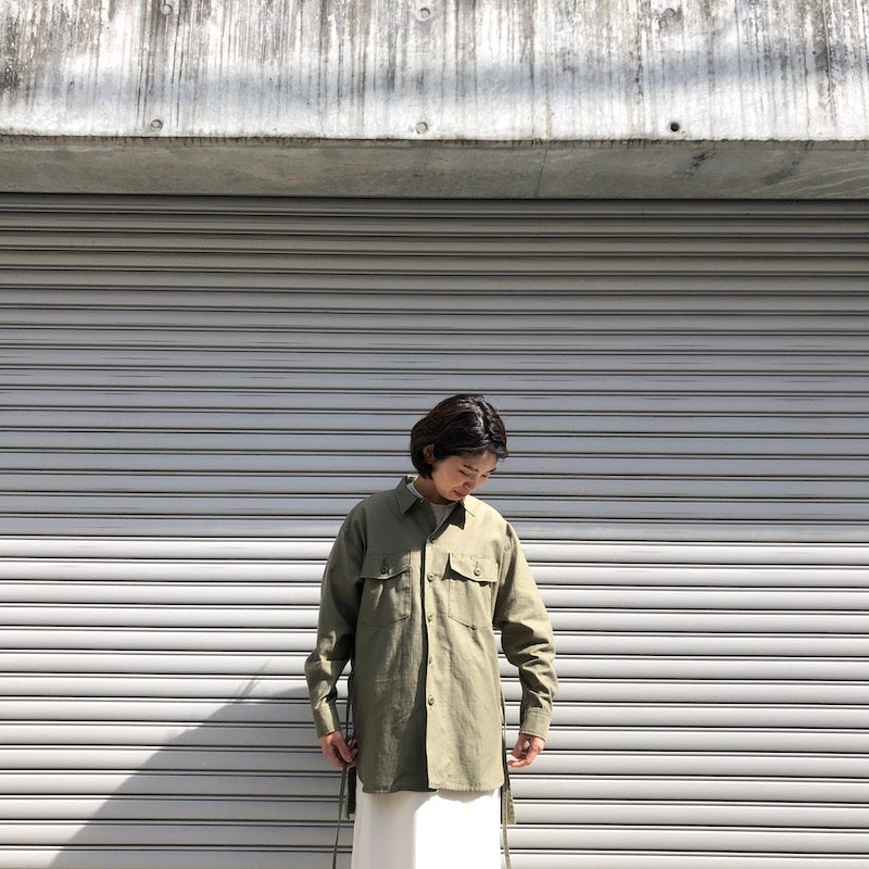 KHA:KI カーキ WIDE FATIGUE SHIRT シャツ ジャケット レディース 通販