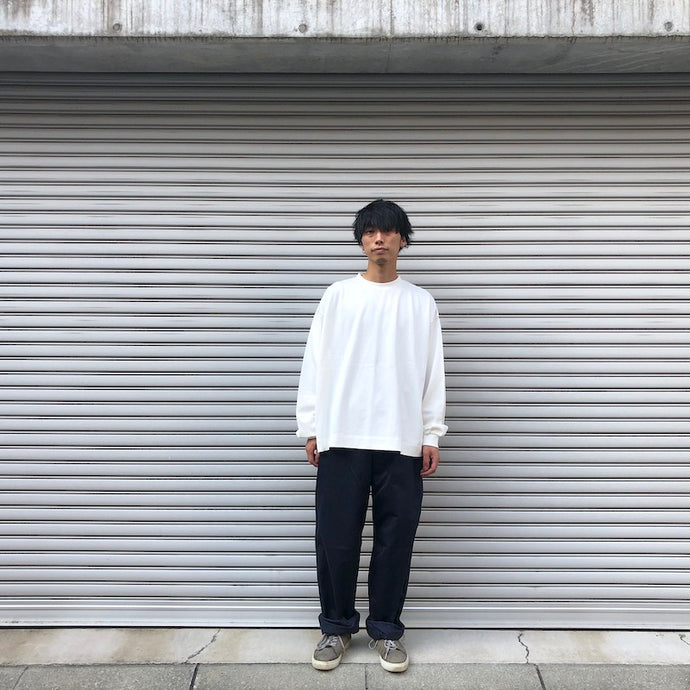 -〔MEN'S〕-　　EVCON エビコン　　WIDE LONG SLEEVE T SHIRT