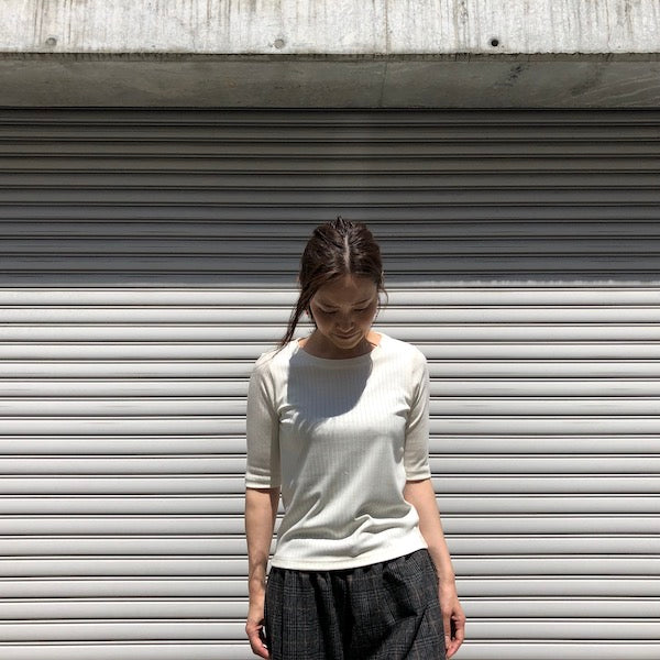 新品 WHYTO ホワイト リブ カットソー SILK BREND TOP WHYTO ホワイト SILK BREND PULLOVER TOP レディース 通販 取り扱い